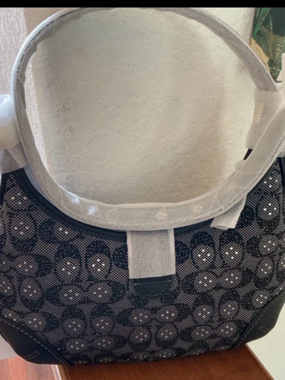 Coach Crystal Jacquard Hampton Hobo Bag - Picture 8 of 10